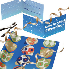 Etiqueta de regalo de vacaciones Merry Everything 