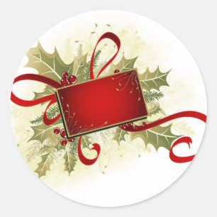Etiqueta de regalo de vacaciones para navidades co