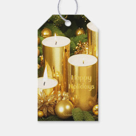 Etiqueta de regalo de vacaciones para Navidades de