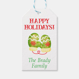 Etiqueta de regalo de vacaciones personalizada