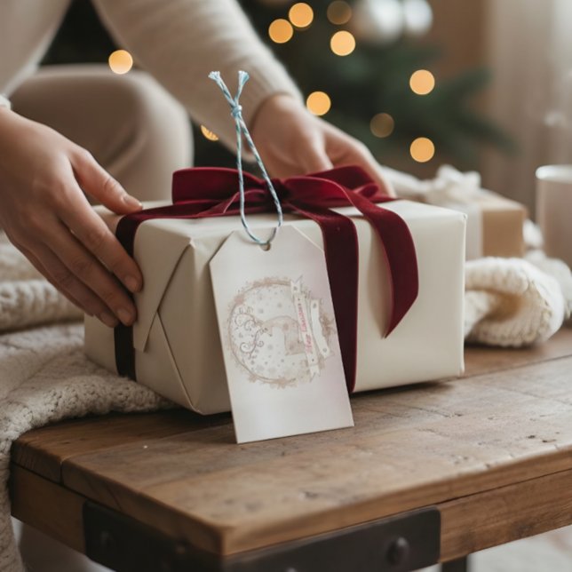 Etiqueta de regalo de vacaciones personalizada – ¡ (Subido por el creador)