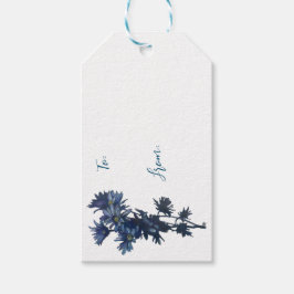Etiqueta de regalo de verano de Blue Bouquet