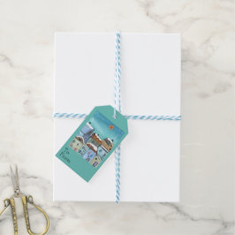 Etiqueta de regalo de Winter Village
