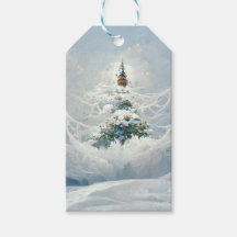 Etiqueta de regalo de Winter wonderland