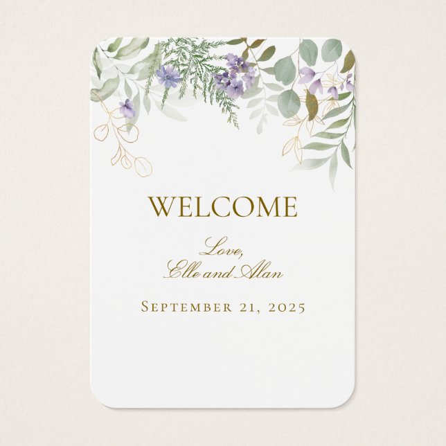 Etiqueta de regalo del Boda de bienvenida (Frente)