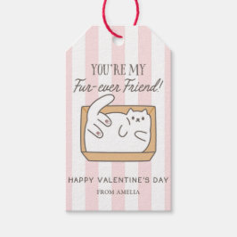 Etiqueta de regalo del Día de San Valentín para ni
