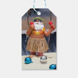 Etiqueta de regalo del Fiesta de playa de Rockin S