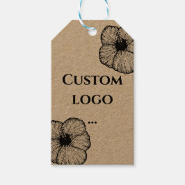 etiqueta de regalo del logotipo del personalizado,