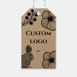 etiqueta de regalo del logotipo del personalizado,