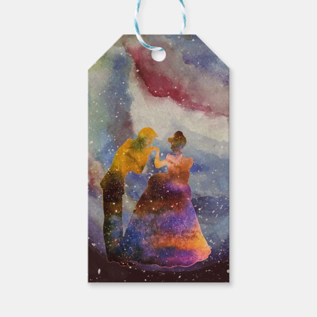 Etiqueta de regalo del Personalizado de arte Princ (Anverso)