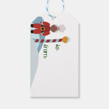 Etiqueta de regalo del Polo Norte de la Sra. C
