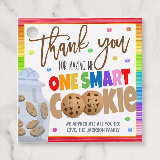 Etiqueta de regalo del profesor (Anverso)