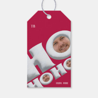Etiqueta de regalo divertida de Navidad “HO HO HO”