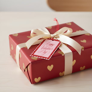 Etiqueta de regalo elegante para el Día de San Val