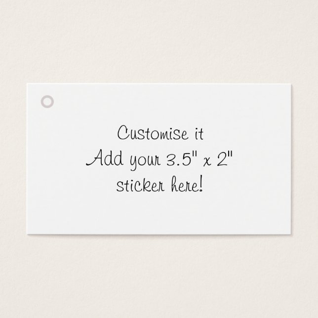 etiqueta de regalo en blanco de personalizar (Frente)