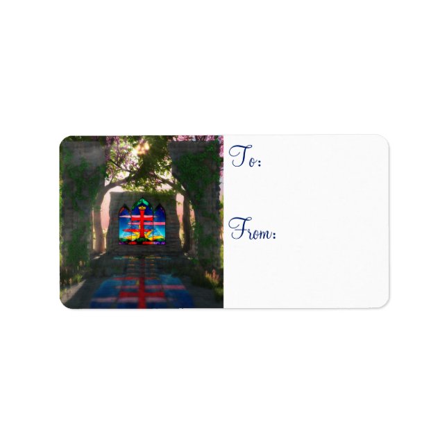 Etiqueta de regalo Eternal Light Easter (Frente)