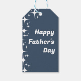 Etiqueta de regalo "Feliz Día del Padre" de Retro 