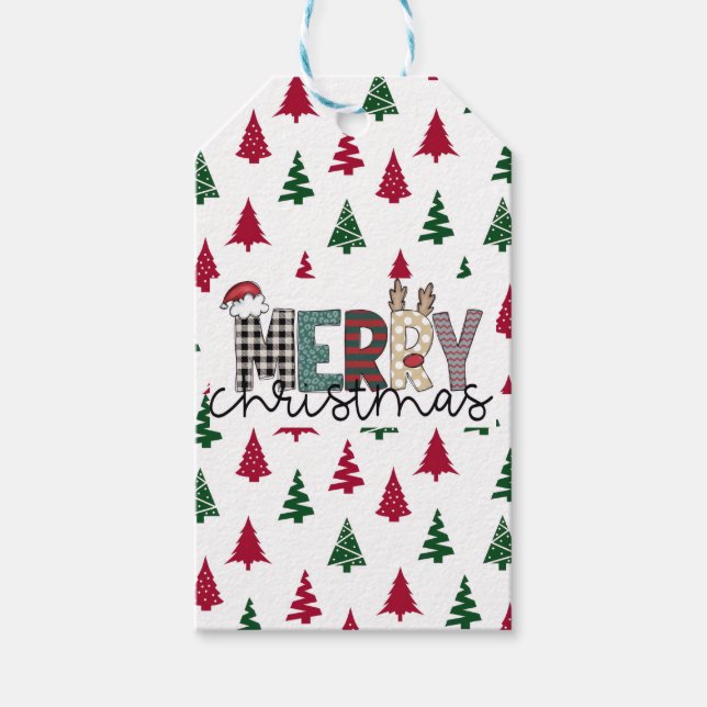 Etiqueta de regalo «FELIZ Navidad» (Anverso)