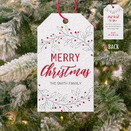 Etiqueta de regalo Feliz Navidad / Felices Fiestas