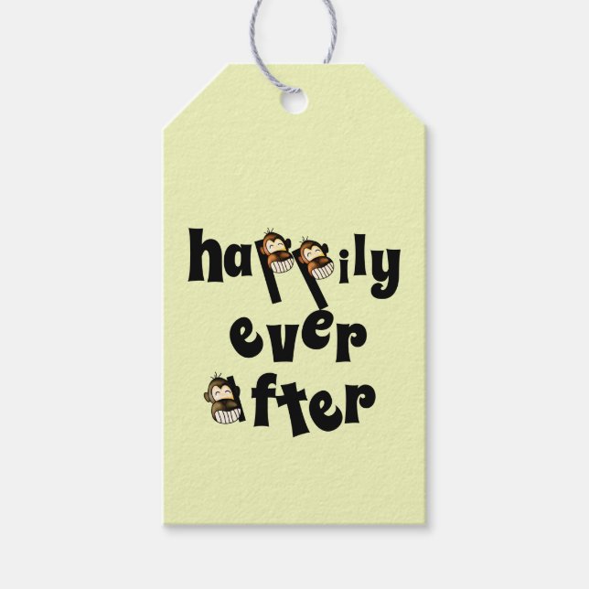 Etiqueta de regalo feliz para siempre (Anverso)