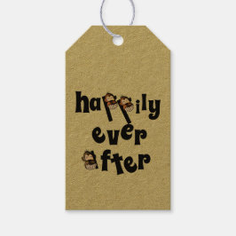 Etiqueta de regalo feliz para siempre