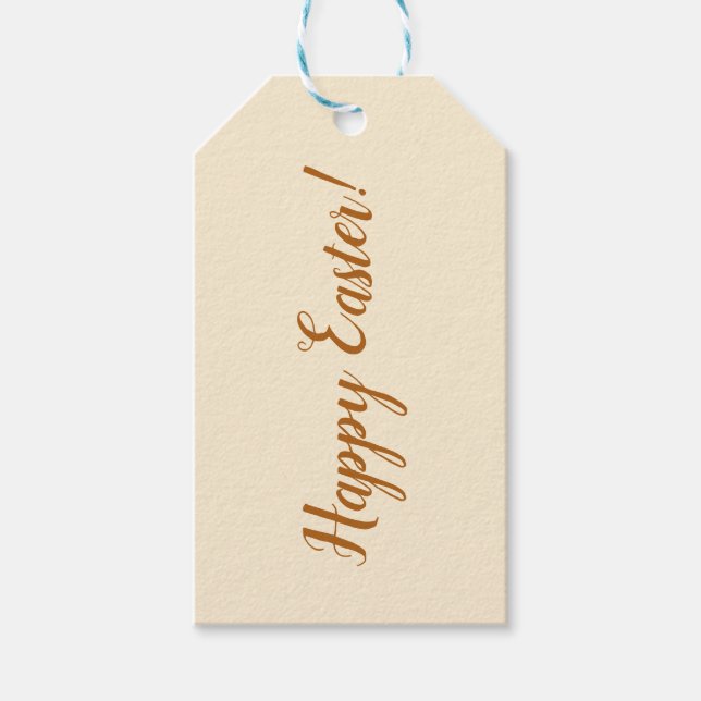 Etiqueta de regalo "Feliz Pascua" (Anverso)