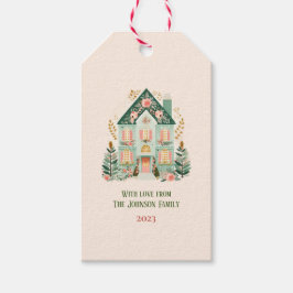 Etiqueta de regalo festivo personalizada