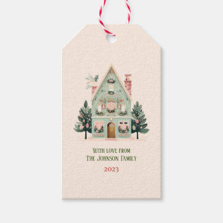 Etiqueta de regalo festivo personalizada
