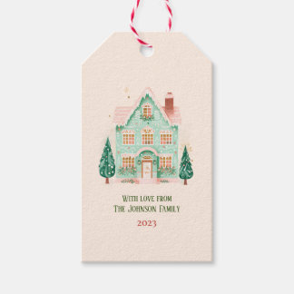 Etiqueta de regalo festivo personalizada