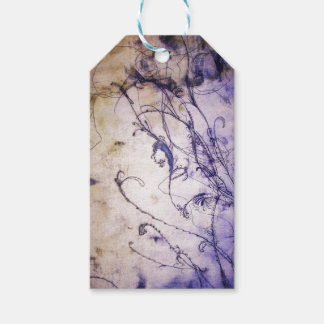 Etiqueta de regalo floral