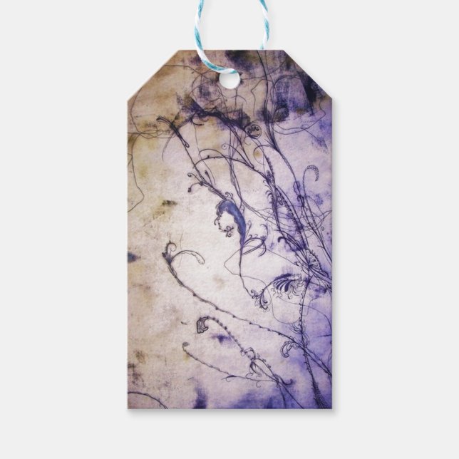 Etiqueta de regalo floral (Anverso)