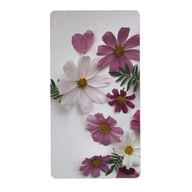 Etiqueta de regalo floral (Frente)