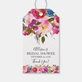 Etiqueta de regalo Floral Bridal Shower Favor