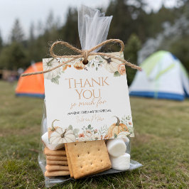 Etiqueta de regalo Floral de calabaza