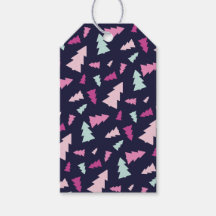 Etiqueta de regalo forestal de la fiesta de median