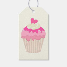 Etiqueta de regalo genérica para Cupcake Rosa