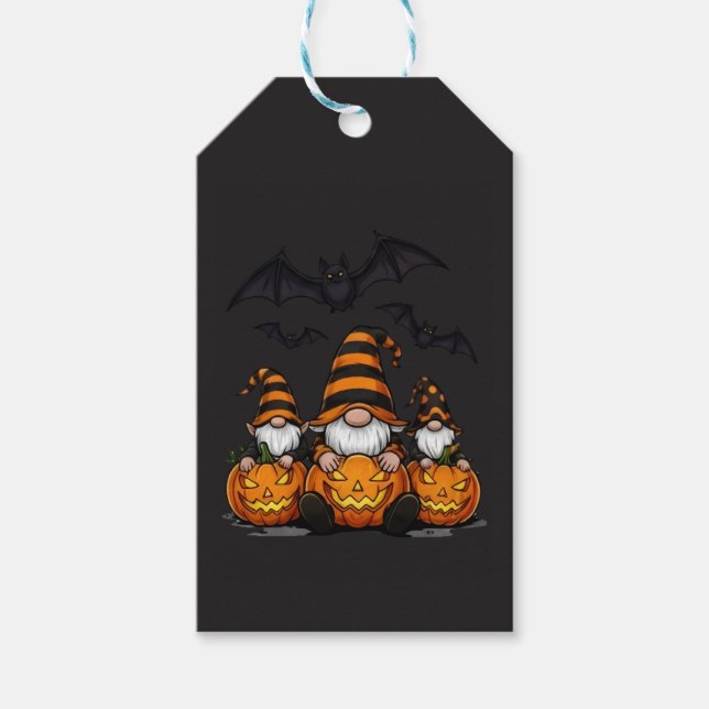 Etiqueta de regalo Gnomo de Halloween (Anverso)