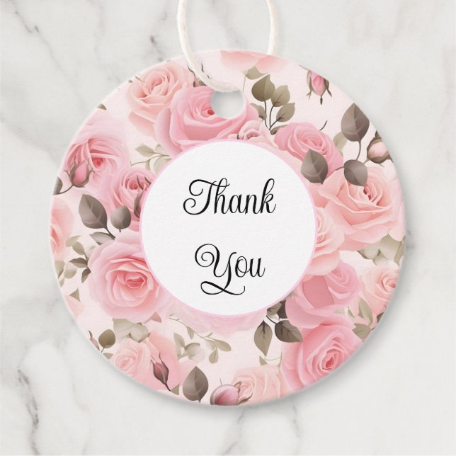 Etiqueta de regalo Gracias (Anverso)