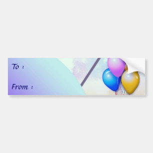 Etiqueta de regalo grande de cumpleaños
