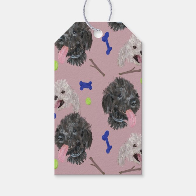 Etiqueta de regalo Happy Paws (Anverso)