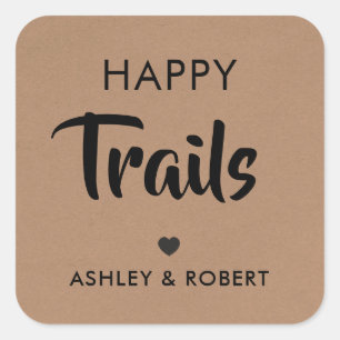 Etiqueta de regalo Happy Trails, Etiqueta de mezcl