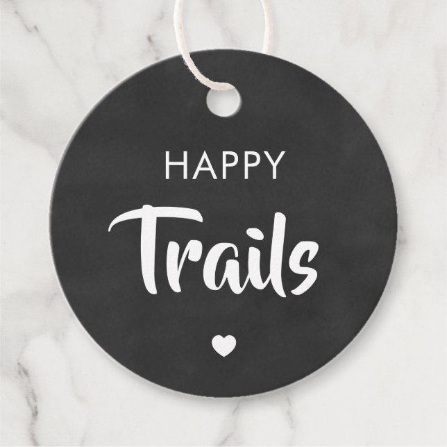 Etiqueta de regalo Happy Trails, Nueces y mezcla d (Anverso)