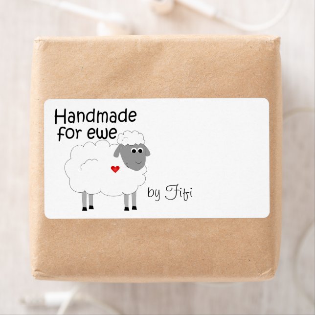 Etiqueta de regalo hecha a mano para Ewe (In situ)