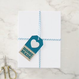 Etiqueta de regalo hecha en casa