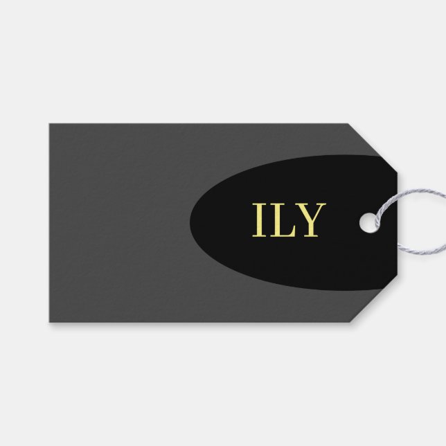 Etiqueta de regalo "I love you" (Frente (Horizontal))