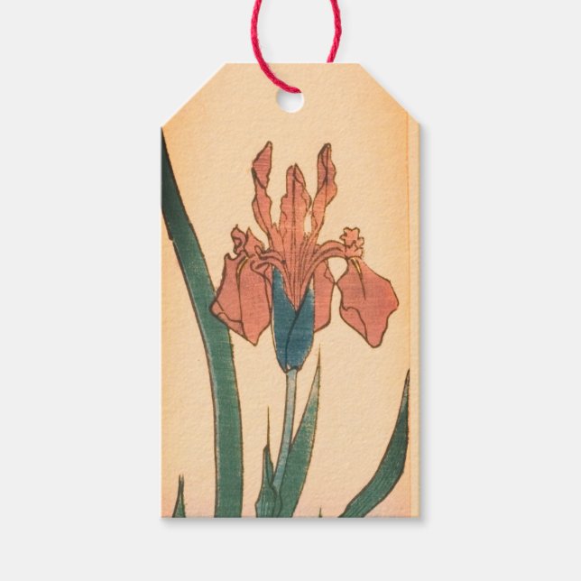 ETIQUETA DE REGALO IMPRESIÓN IRIS JAPONÉS (Anverso)