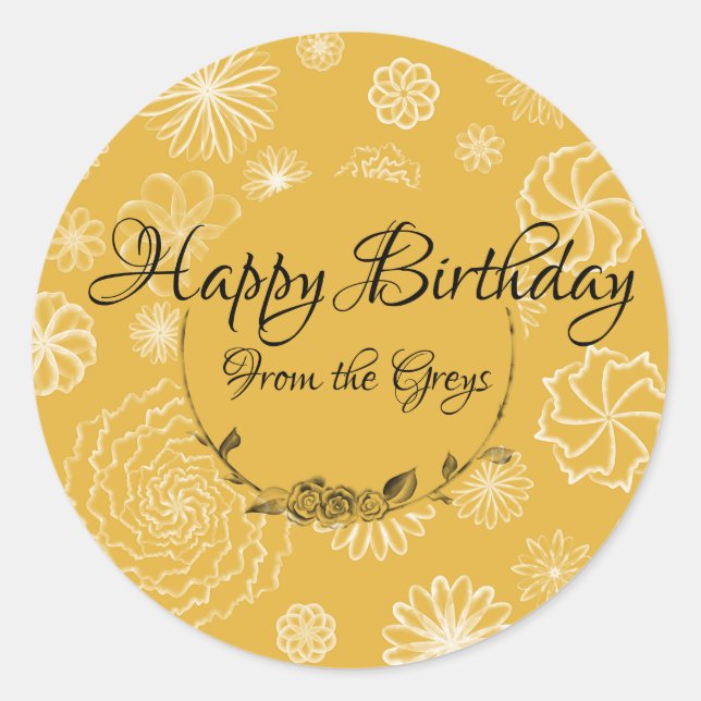 Etiqueta de regalo intrincada para el mariposa per (Anverso)