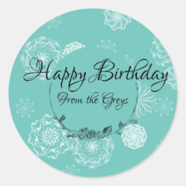 Etiqueta de regalo intrincada personalizada