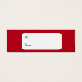 Etiqueta de regalo islámica moro roja