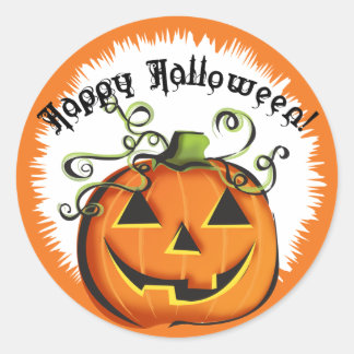 Etiqueta de regalo Jack-O-Lantern